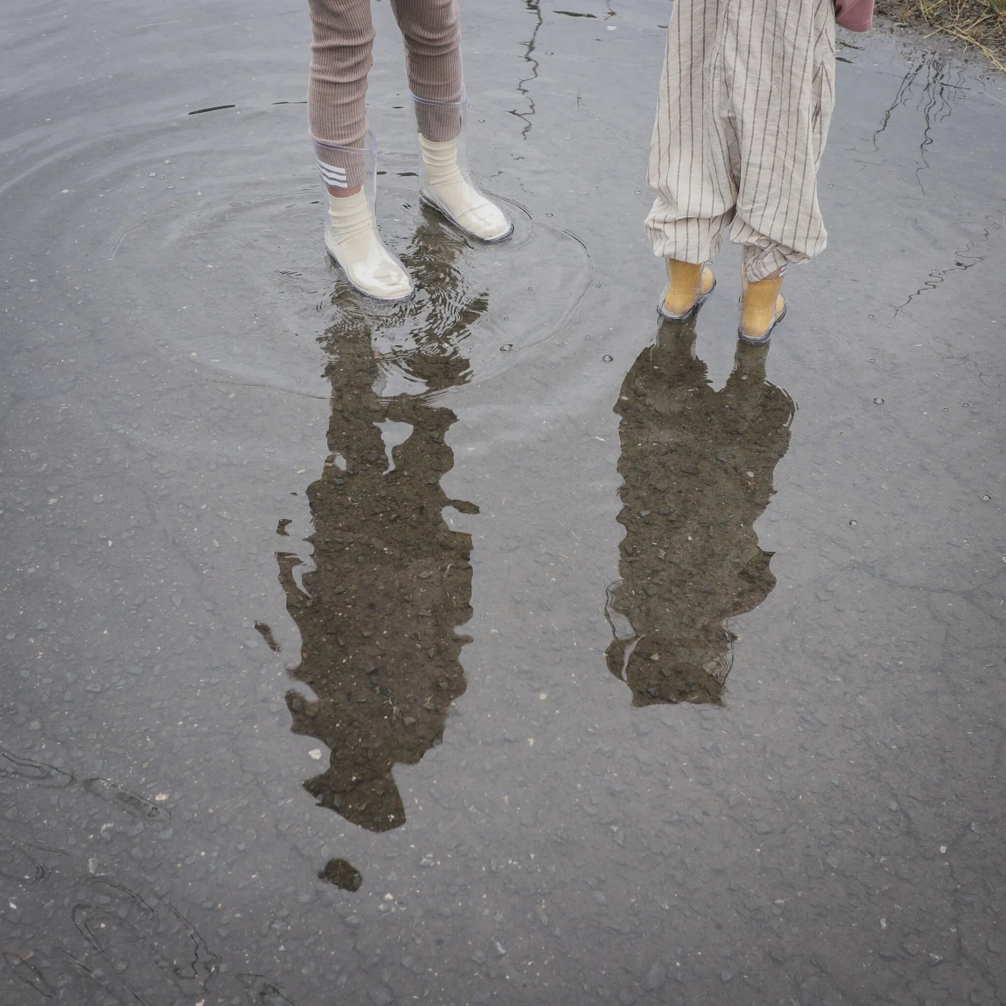 【即納 13/23cm】
 Clear Rain boots