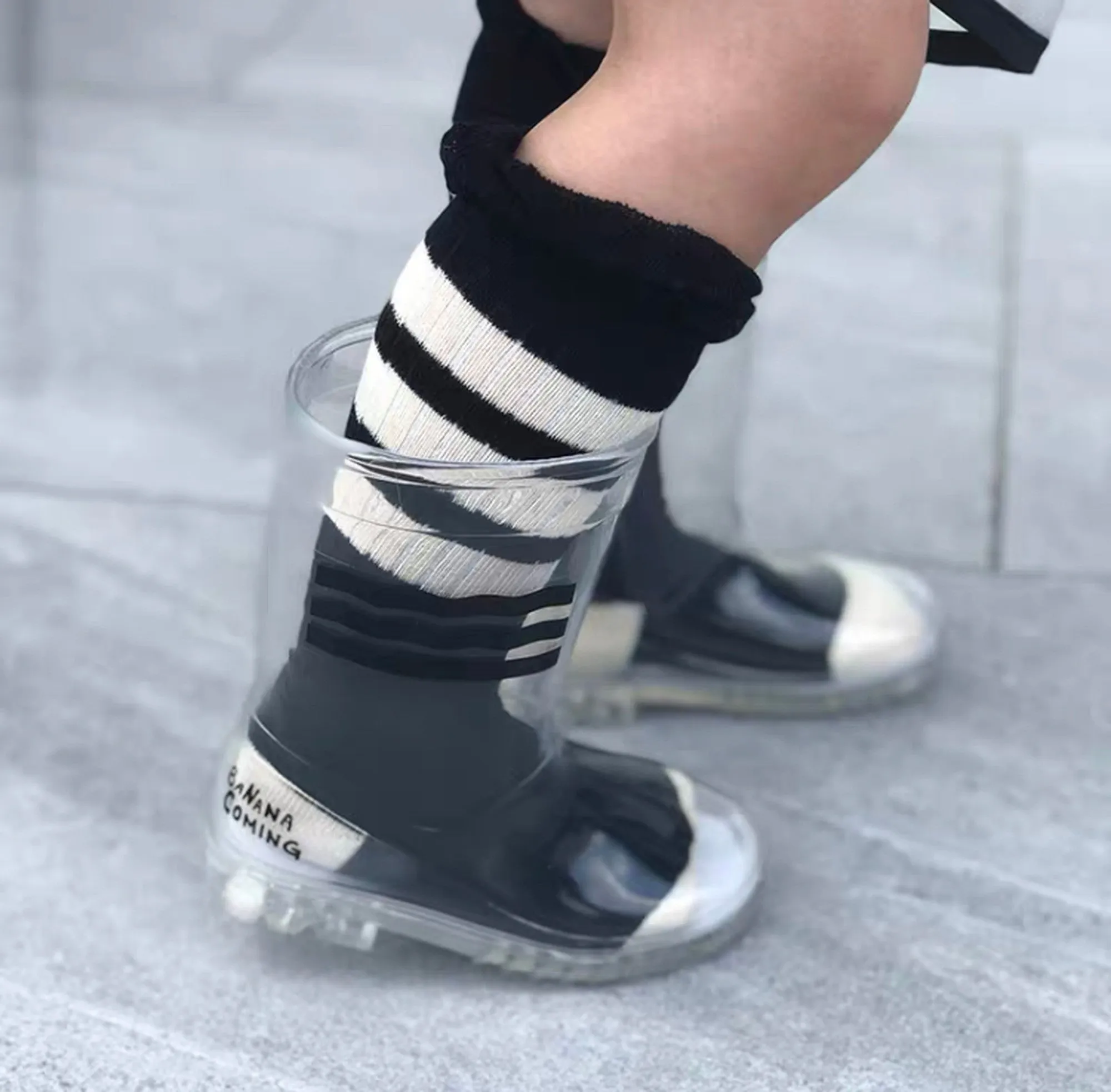 【即納 13/23cm】
 Clear Rain boots