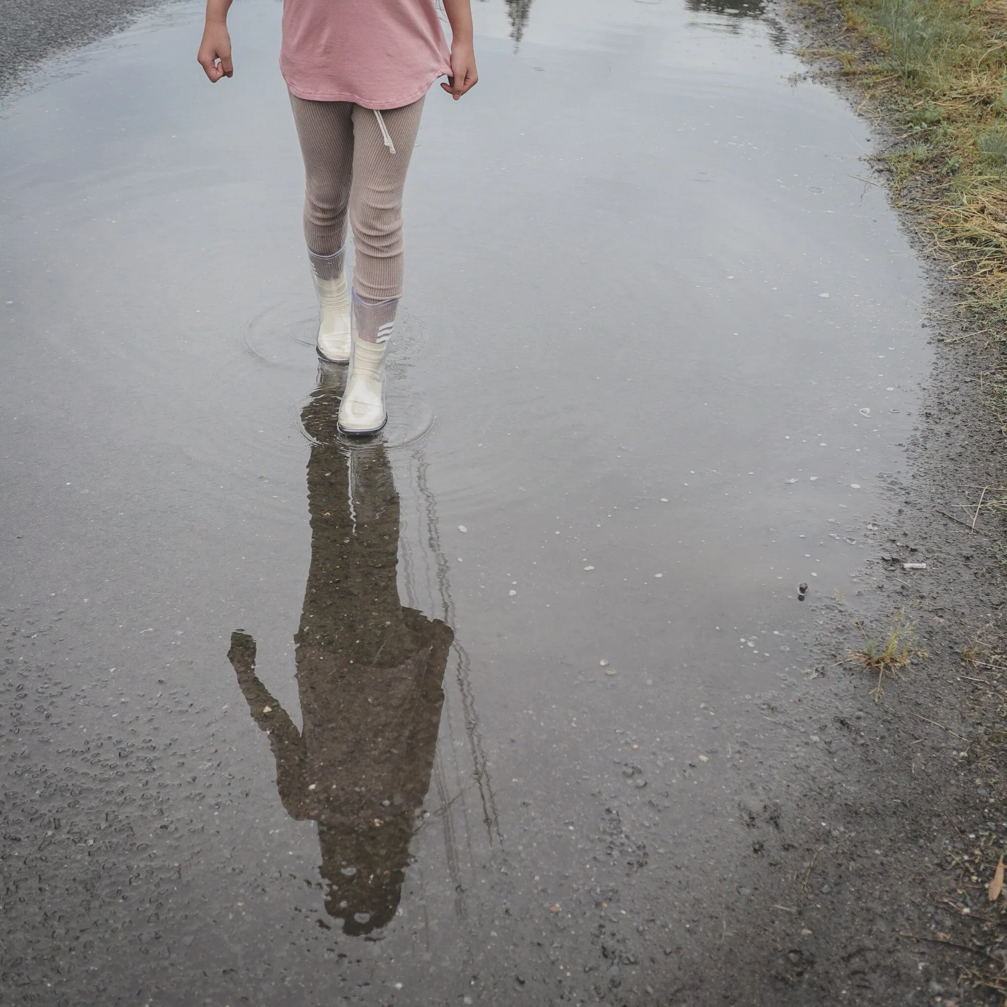 【即納 13/23cm】
 Clear Rain boots