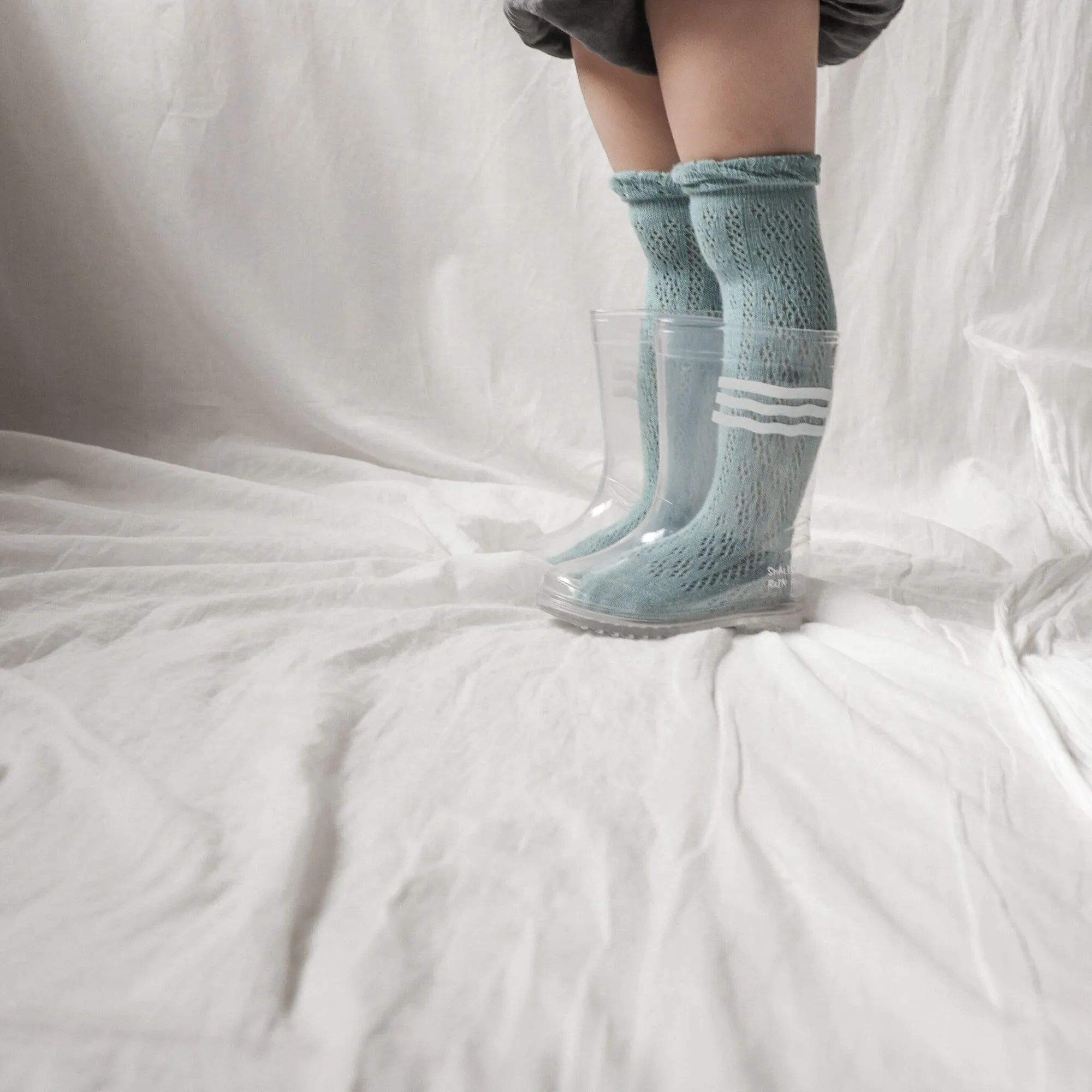 【即納 13/23cm】
 Clear Rain boots
