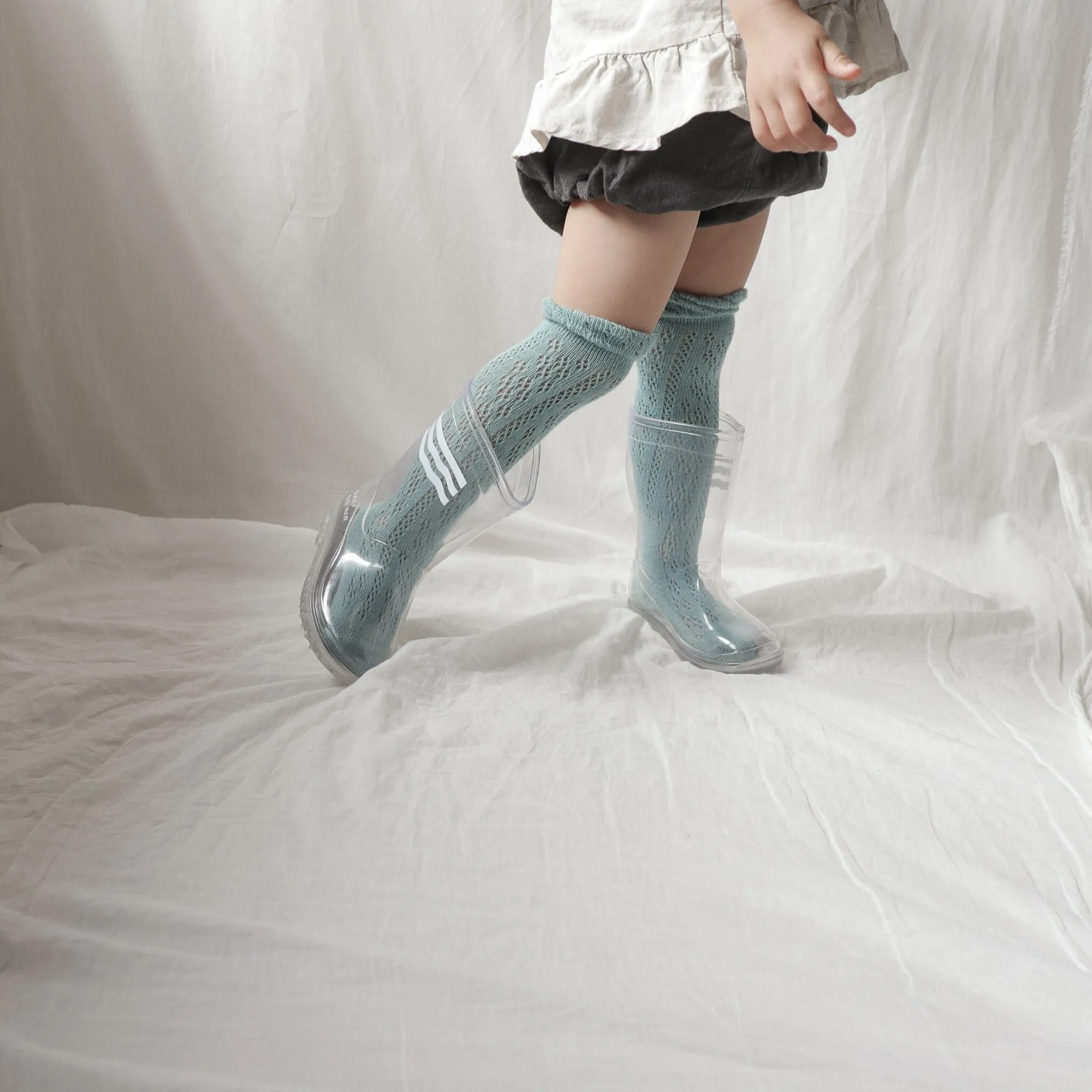 【即納 13/23cm】
 Clear Rain boots