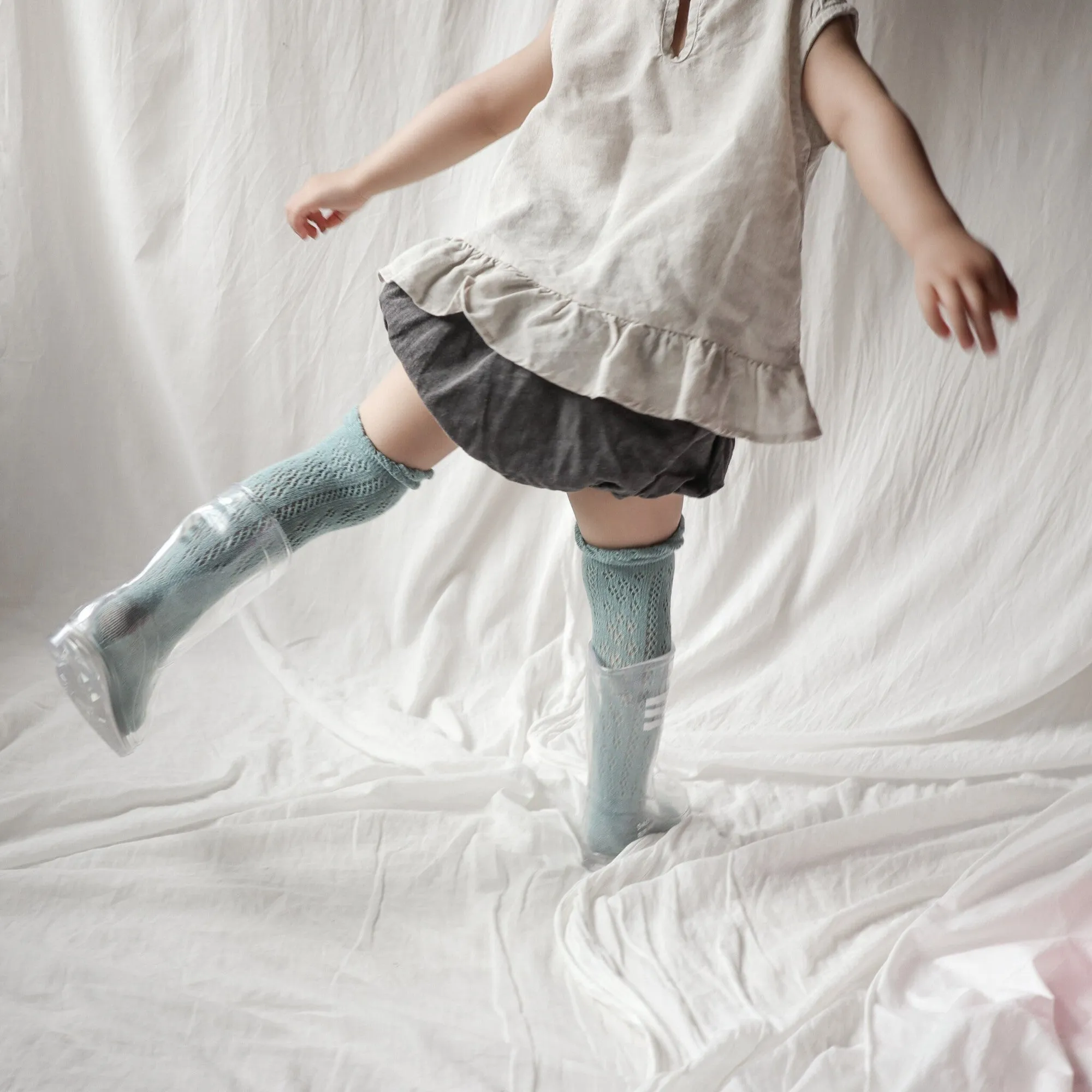 【即納 13/23cm】
 Clear Rain boots