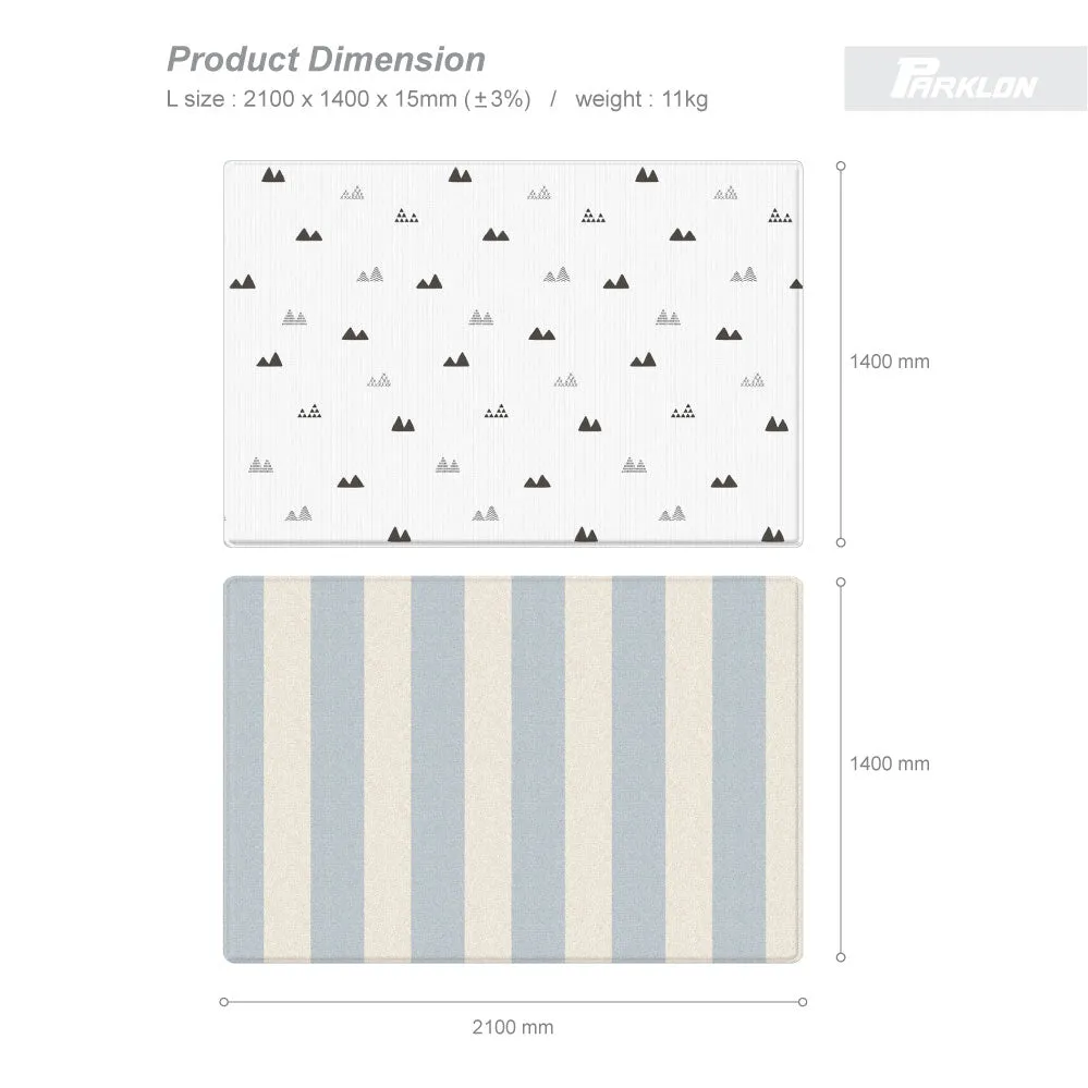 [1 Yr Local Warranty] Parklon PURE Blanco Blue Stripe (L15) Size 2100 x 1400 x 15mm