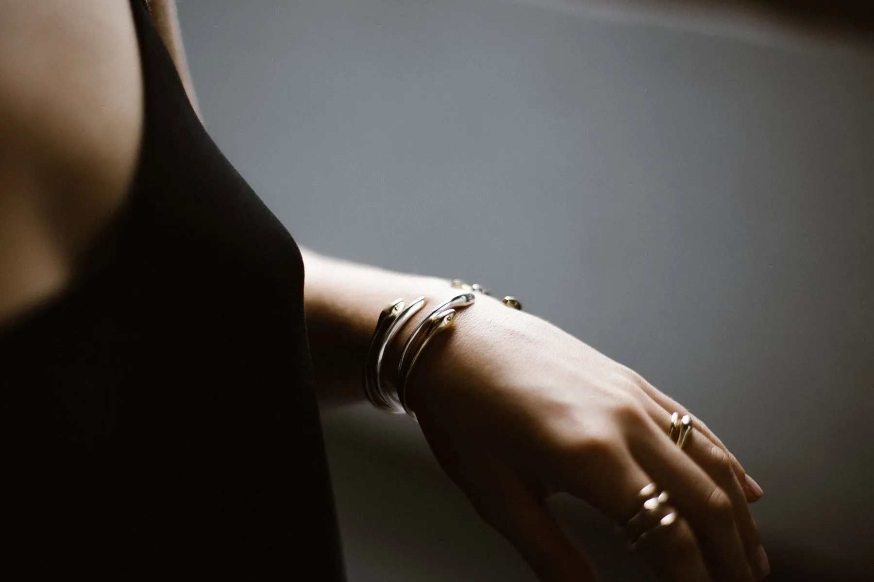 2 Headed Snake Cuff Bracelet