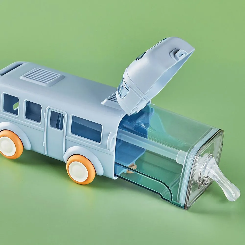🧃2023 HOT SALE Toy Bus Water Bottle with shoulder strap🔥🔥free shipping