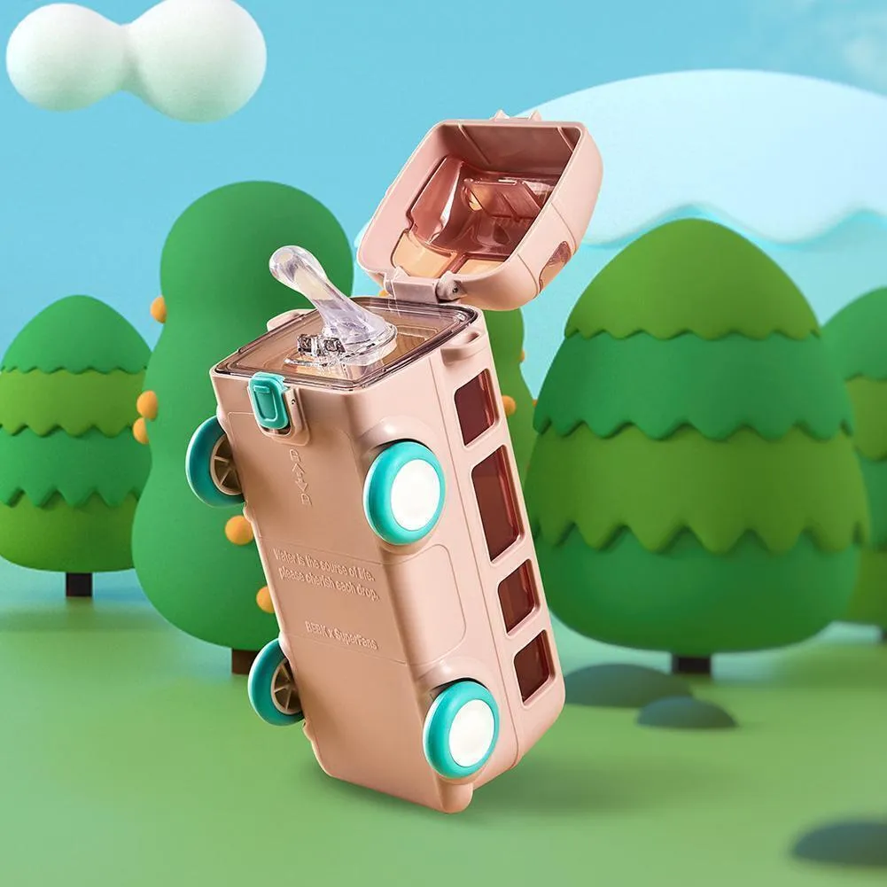 🧃2023 HOT SALE Toy Bus Water Bottle with shoulder strap🔥🔥free shipping