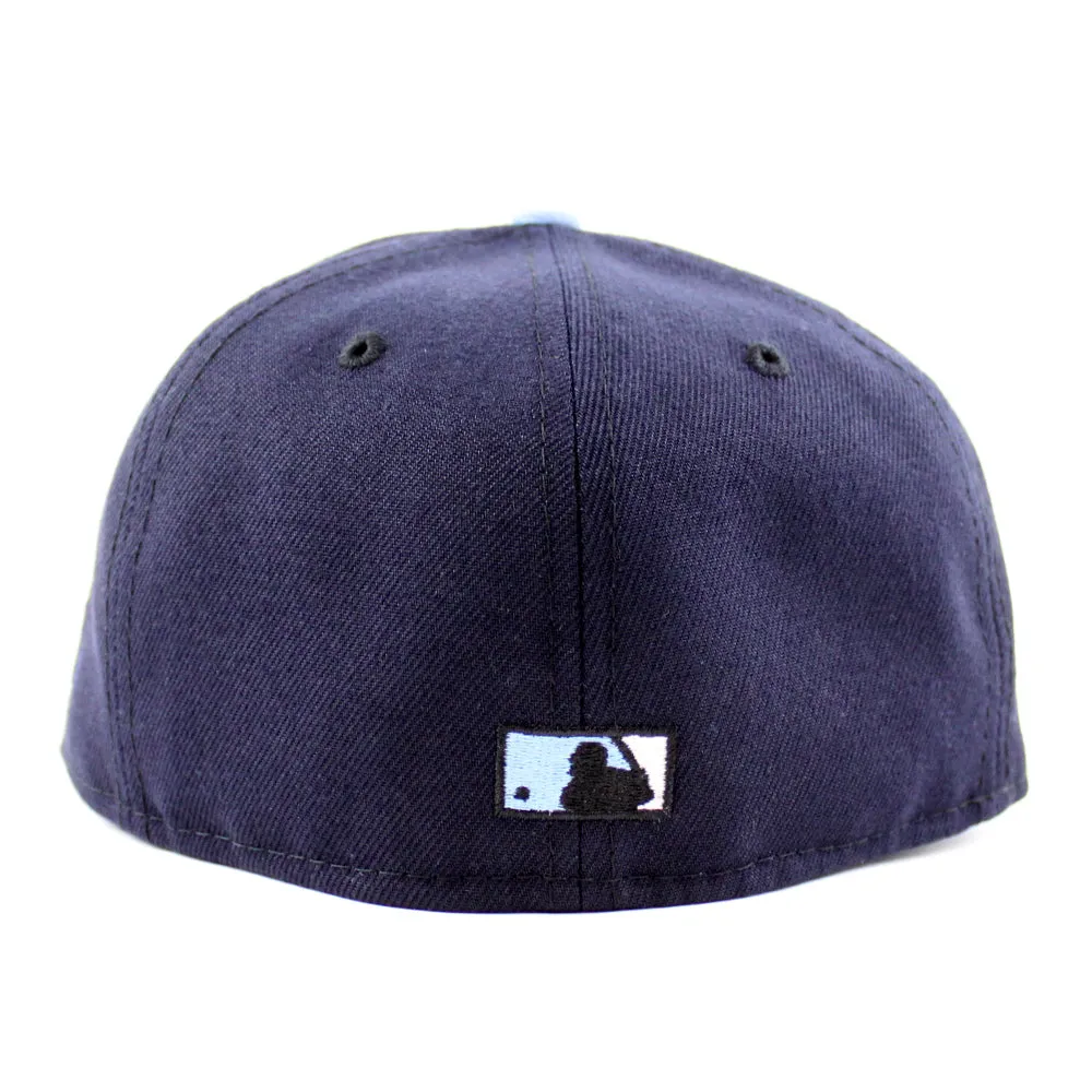 Anaheim Angels 40th Anniversary New Era 59Fifty Fitted Hat (GITD Blue Sky Blue Aqua Under Brim)