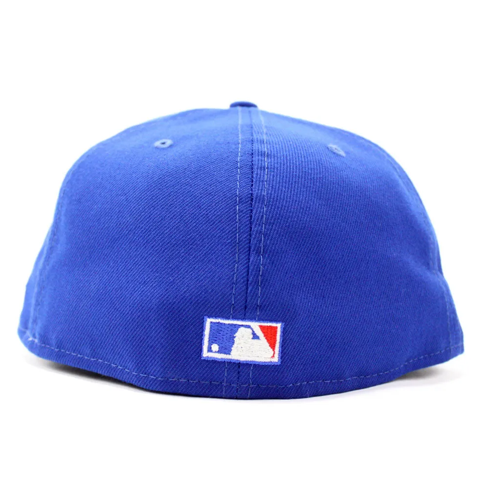 Anaheim Angels 50th Anniversary New Era 59Fifty Fitted Hat (Glow in the Dark Blue Sky Blue Under Brim)