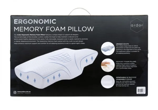 ARDOR "Ergonomic" MEMORY FOAM PILLOW