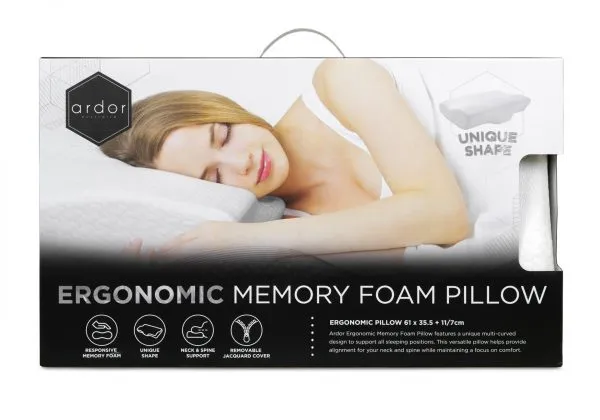ARDOR "Ergonomic" MEMORY FOAM PILLOW