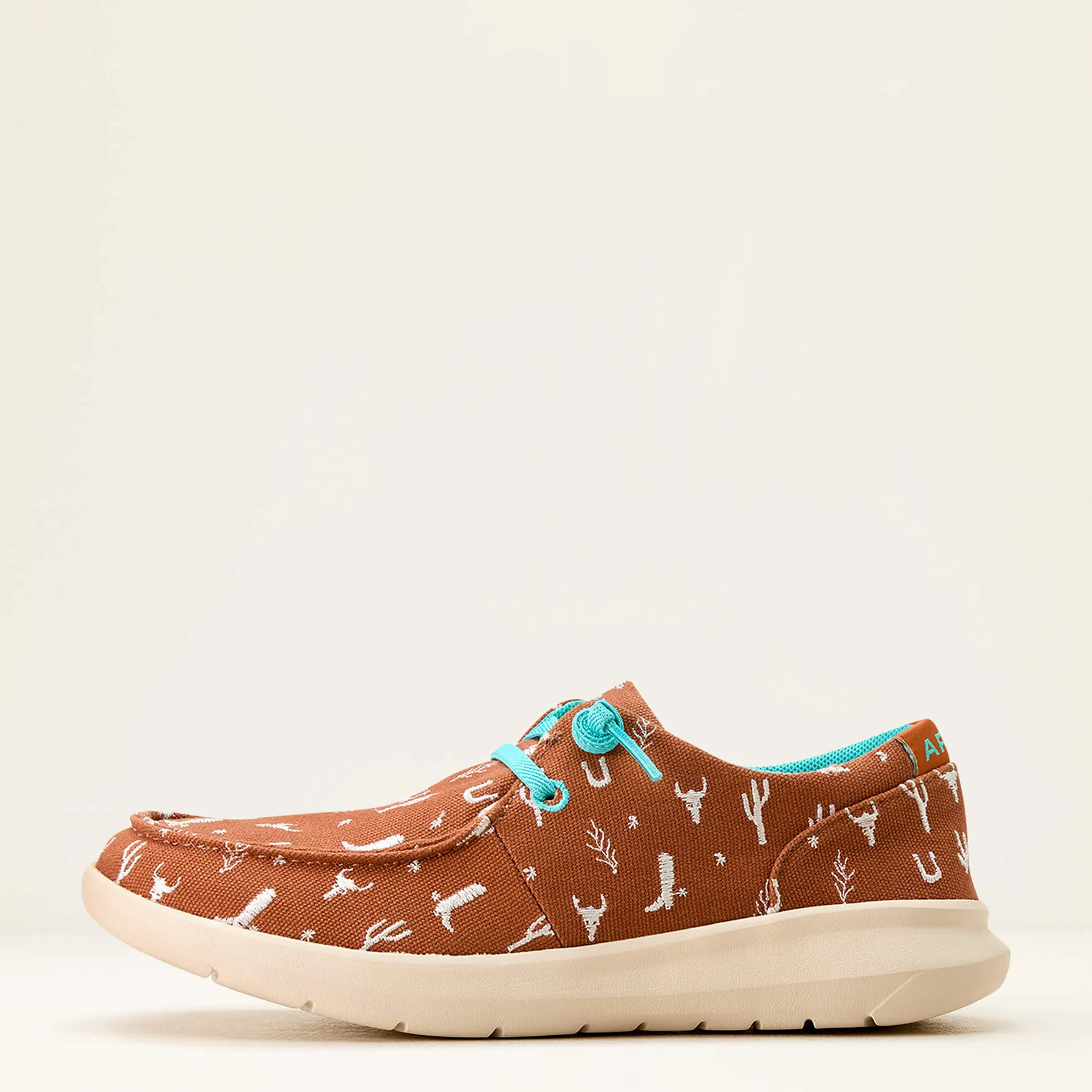 ARIAT Womens Hilo Doodle Sorrell Sneaker