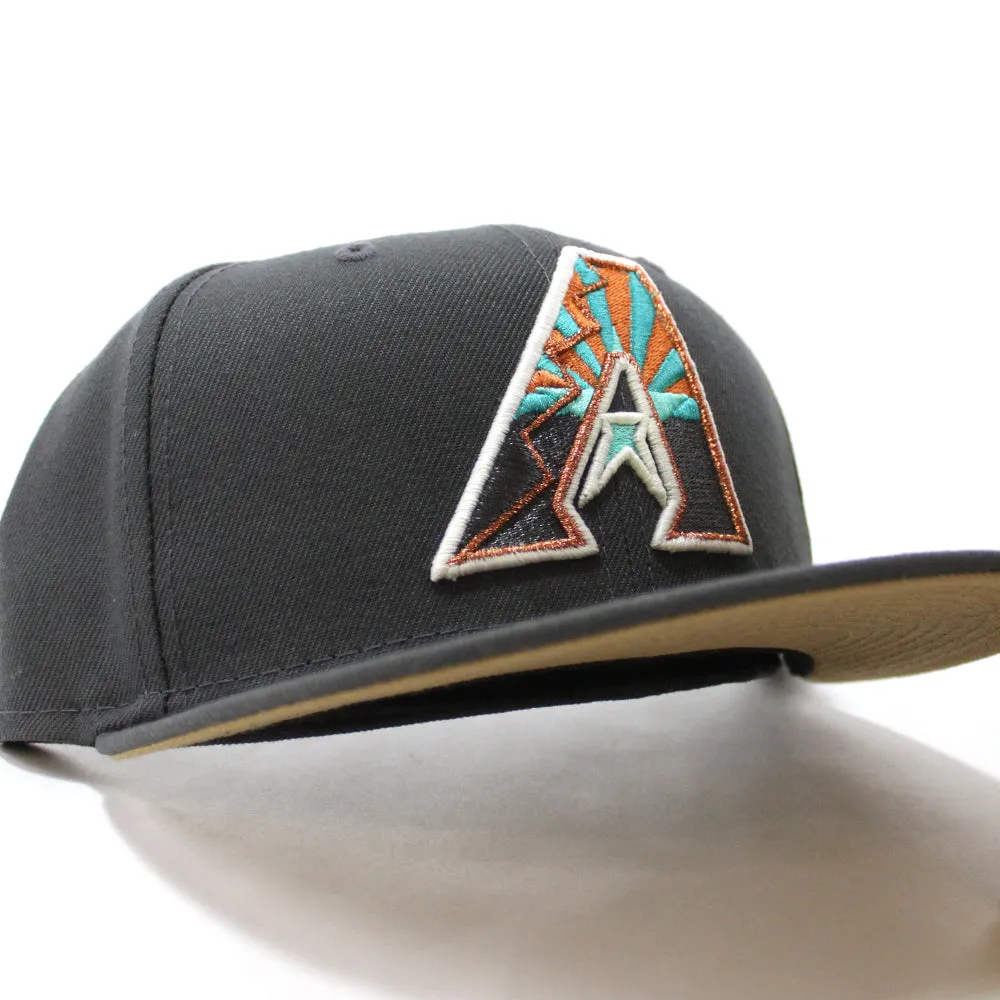 Arizona Diamondbacks  New Era 59Fifty Fitted Hat (Glow in the Dark Dk Graph Khaki Under Brim)