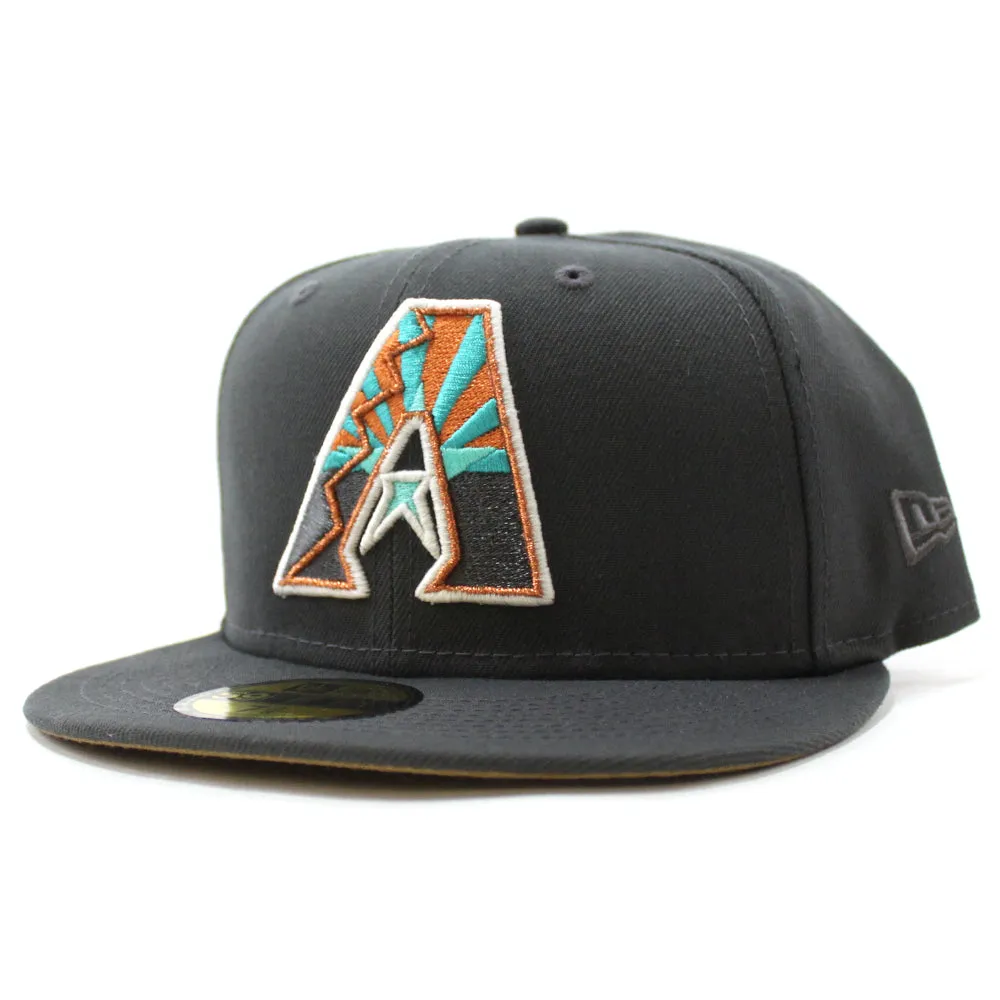 Arizona Diamondbacks  New Era 59Fifty Fitted Hat (Glow in the Dark Dk Graph Khaki Under Brim)