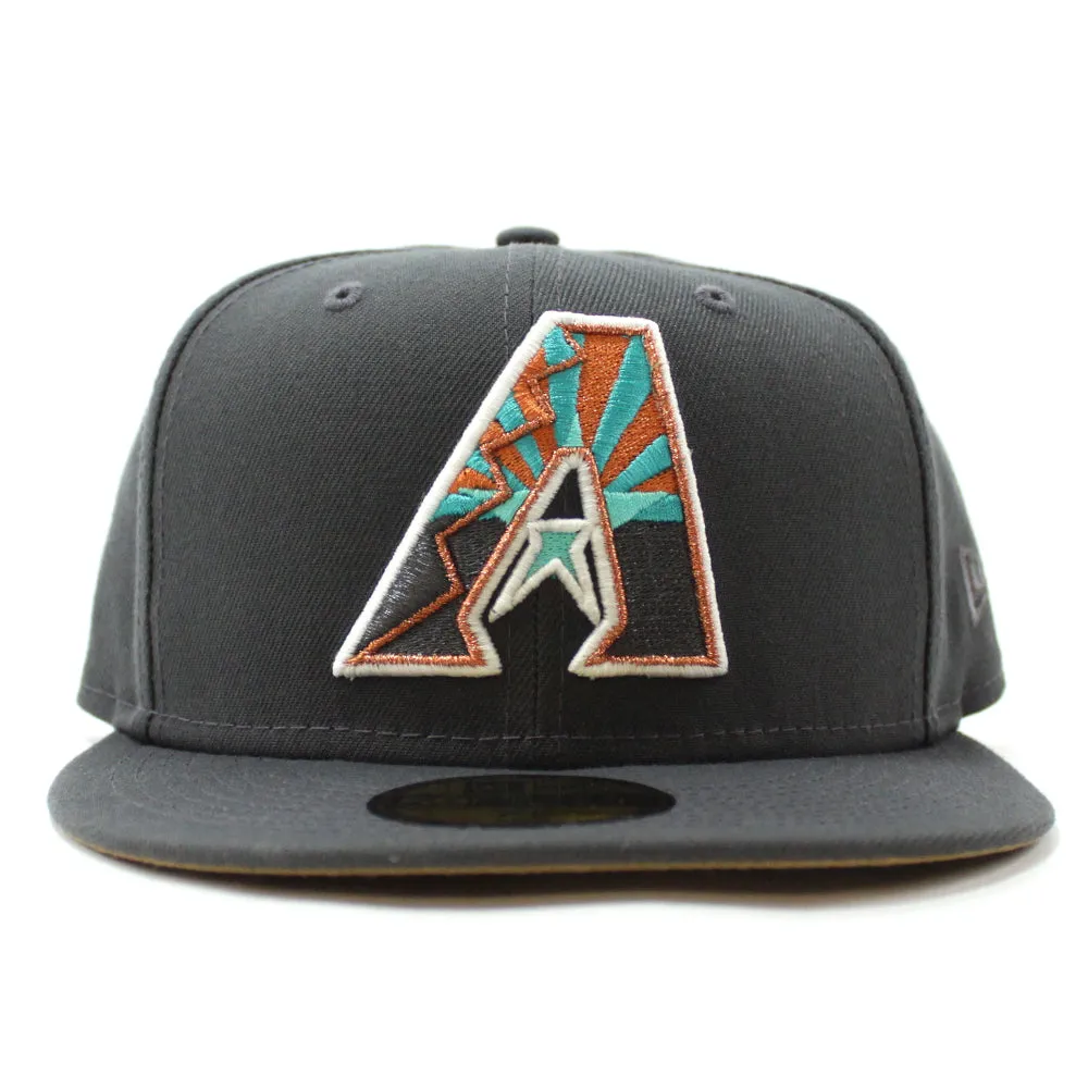 Arizona Diamondbacks  New Era 59Fifty Fitted Hat (Glow in the Dark Dk Graph Khaki Under Brim)