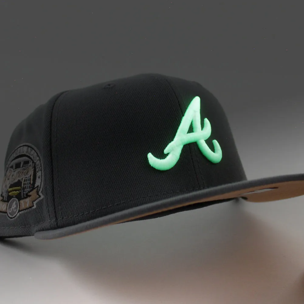 Atlanta Braves 2017 INAUGURAL SEASON New Era 59Fifty Fitted Hat (Storm Gray Peach Under Brim)