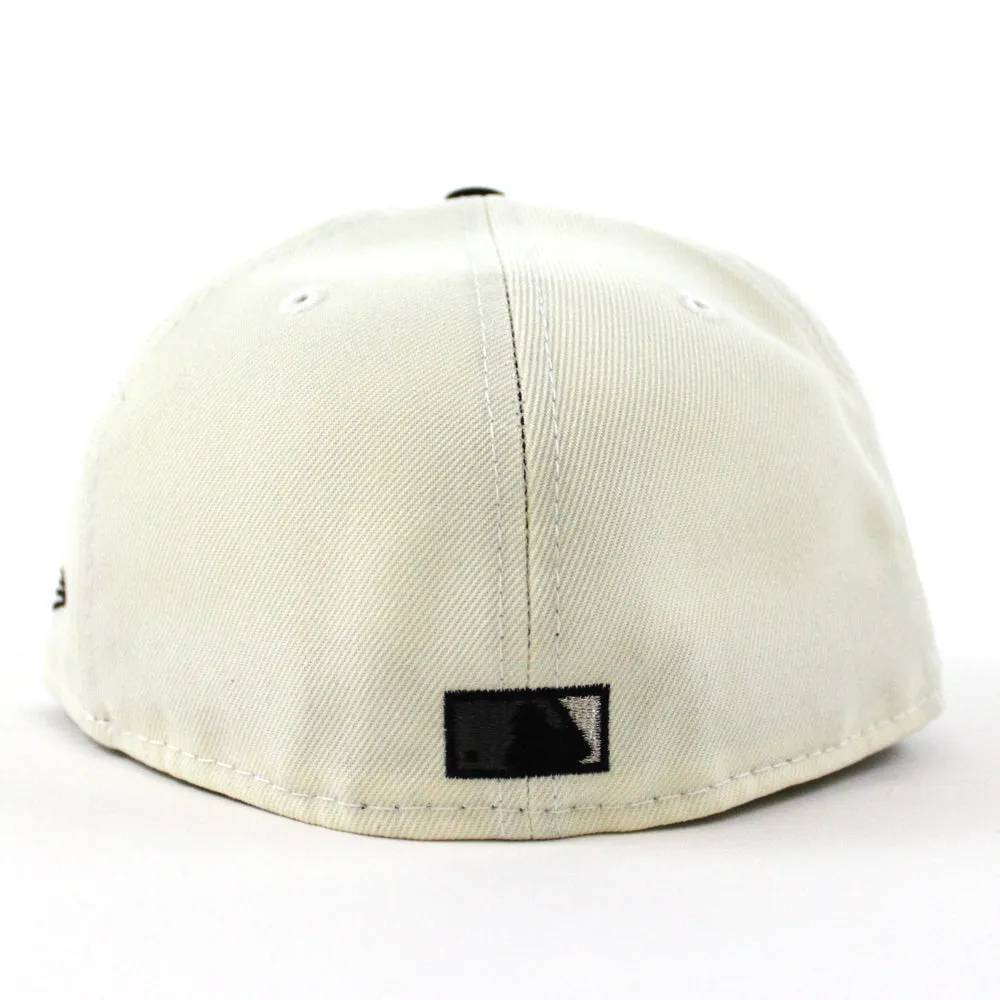 Atlanta Braves Inaugural Season 2017 New Era 59Fifty Fitted Hat (Chrome White Black Gray Under Brim)