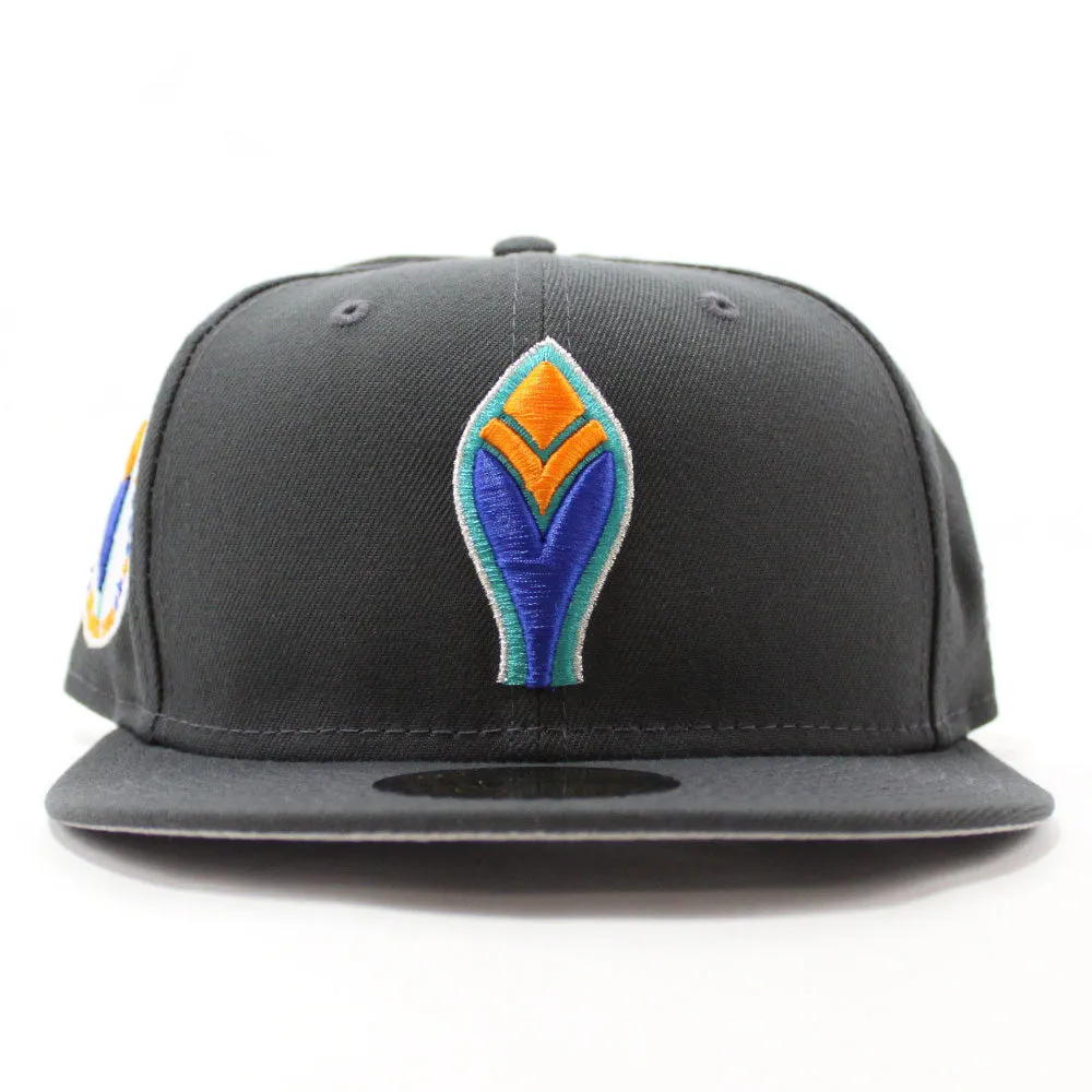 Atlanta Braves1972 All-Star Game New Era 59Fifty Fitted Hat (Glow in the Dark Dk Graph Gray Under Brim)
