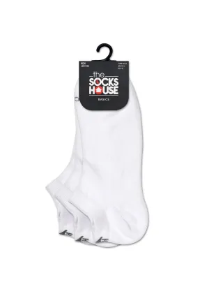 Basic White Trainer Socks with 3 Pairs