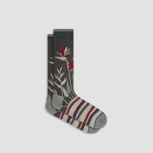 Bird of Paradise Mid-Calf Socks