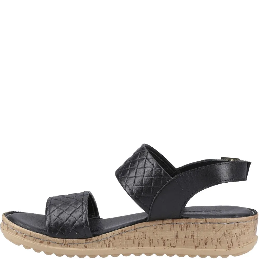 Black Ebony Wide Fit Sandals