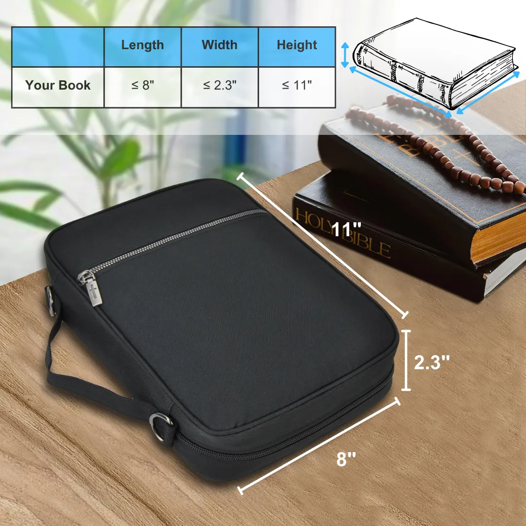Black NGIL Canvas Bible Case Cover