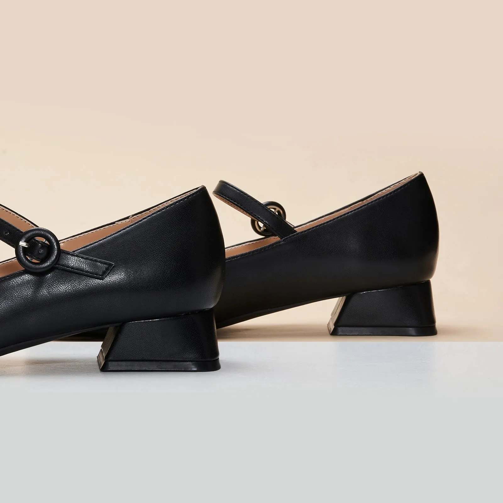 Block Heel Mary Janes(Kara M) Social