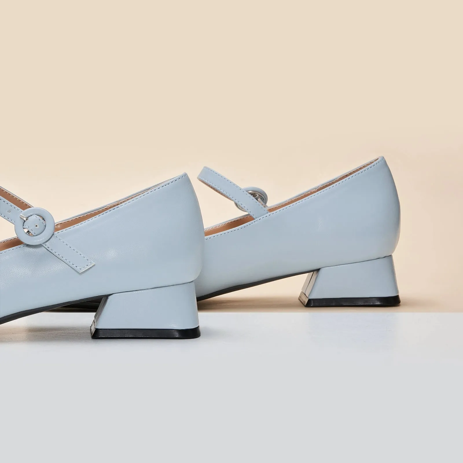 Block Heel Mary Janes(Kara M) Social
