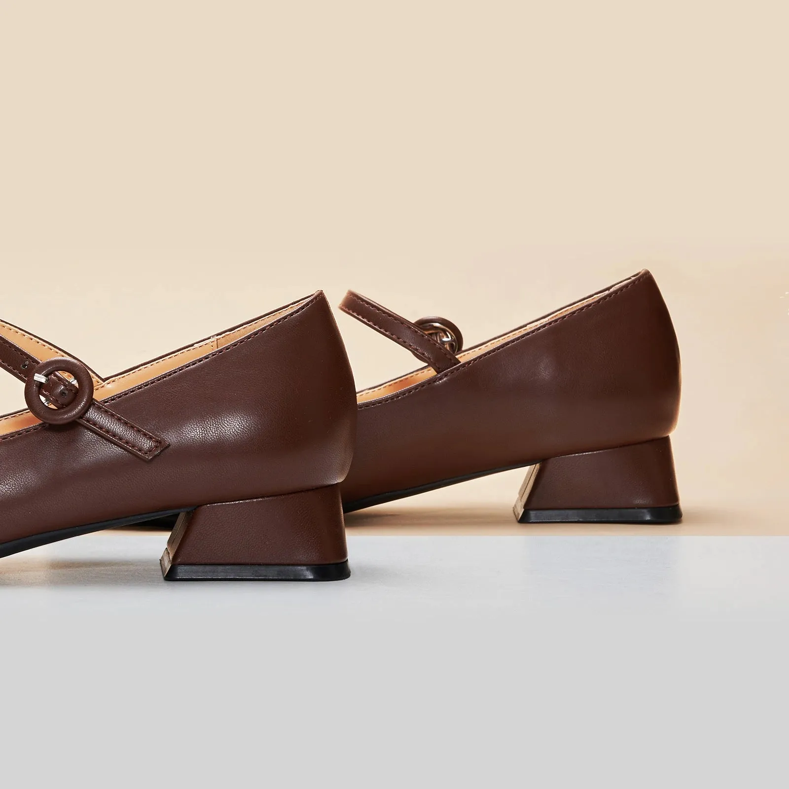 Block Heel Mary Janes(Kara M) Social