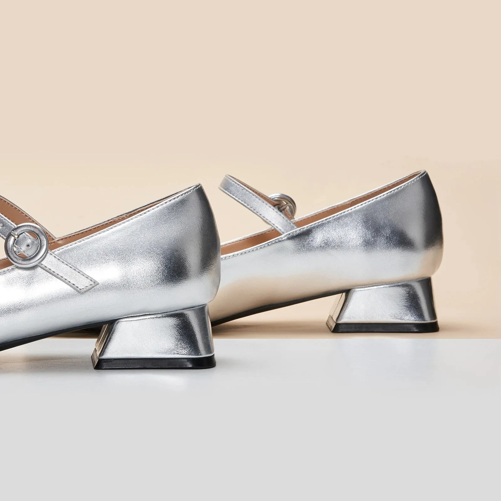 Block Heel Mary Janes(Kara M) Social
