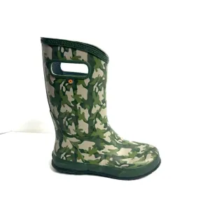 Bogs Rain Boot Camo Waterproof Size 4 M Big Kid