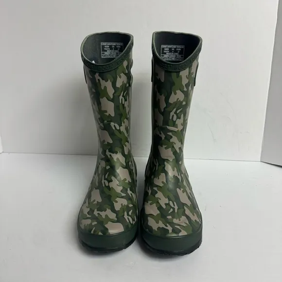 Bogs Rain Boot Camo Waterproof Size 4 M Big Kid