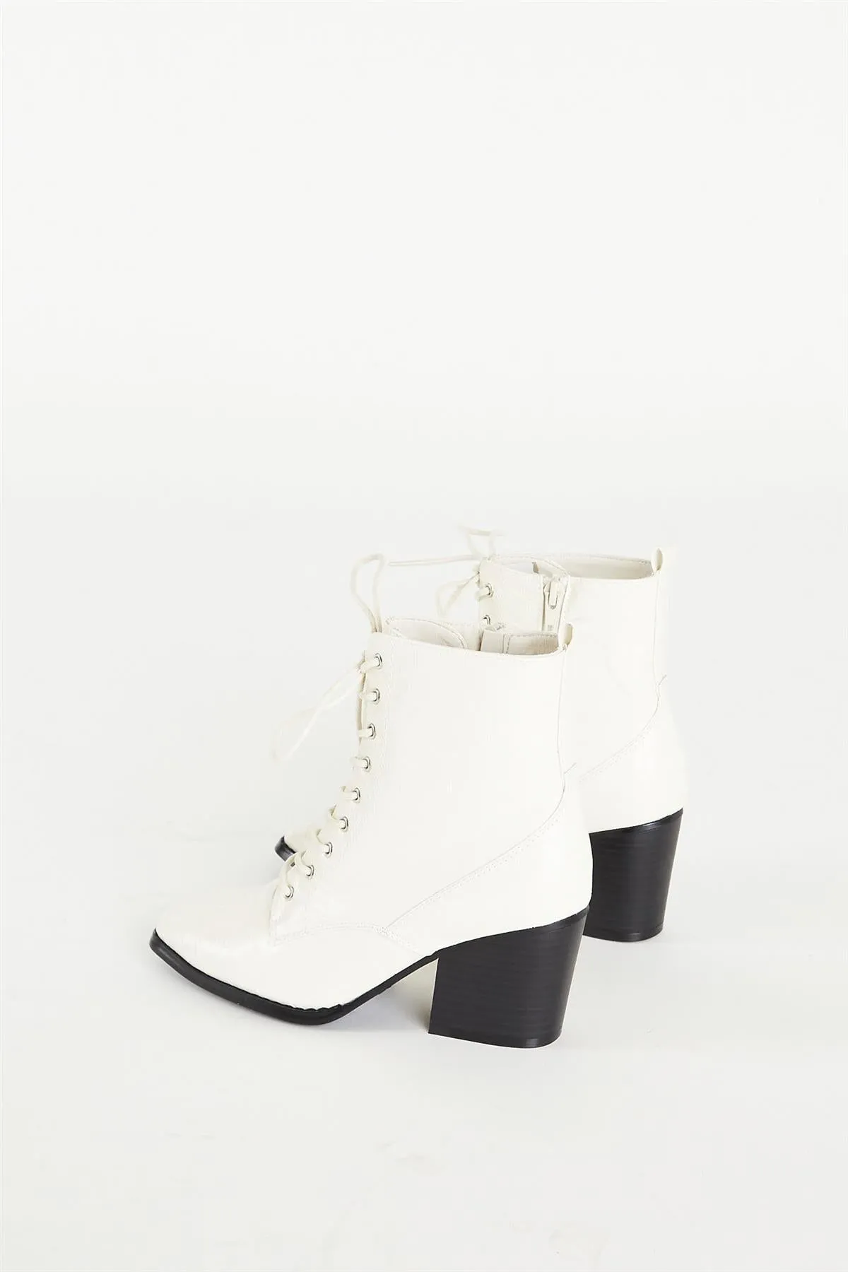 Bone Lace Up Ankle Boot Ankle Boot-Lace Up Boot