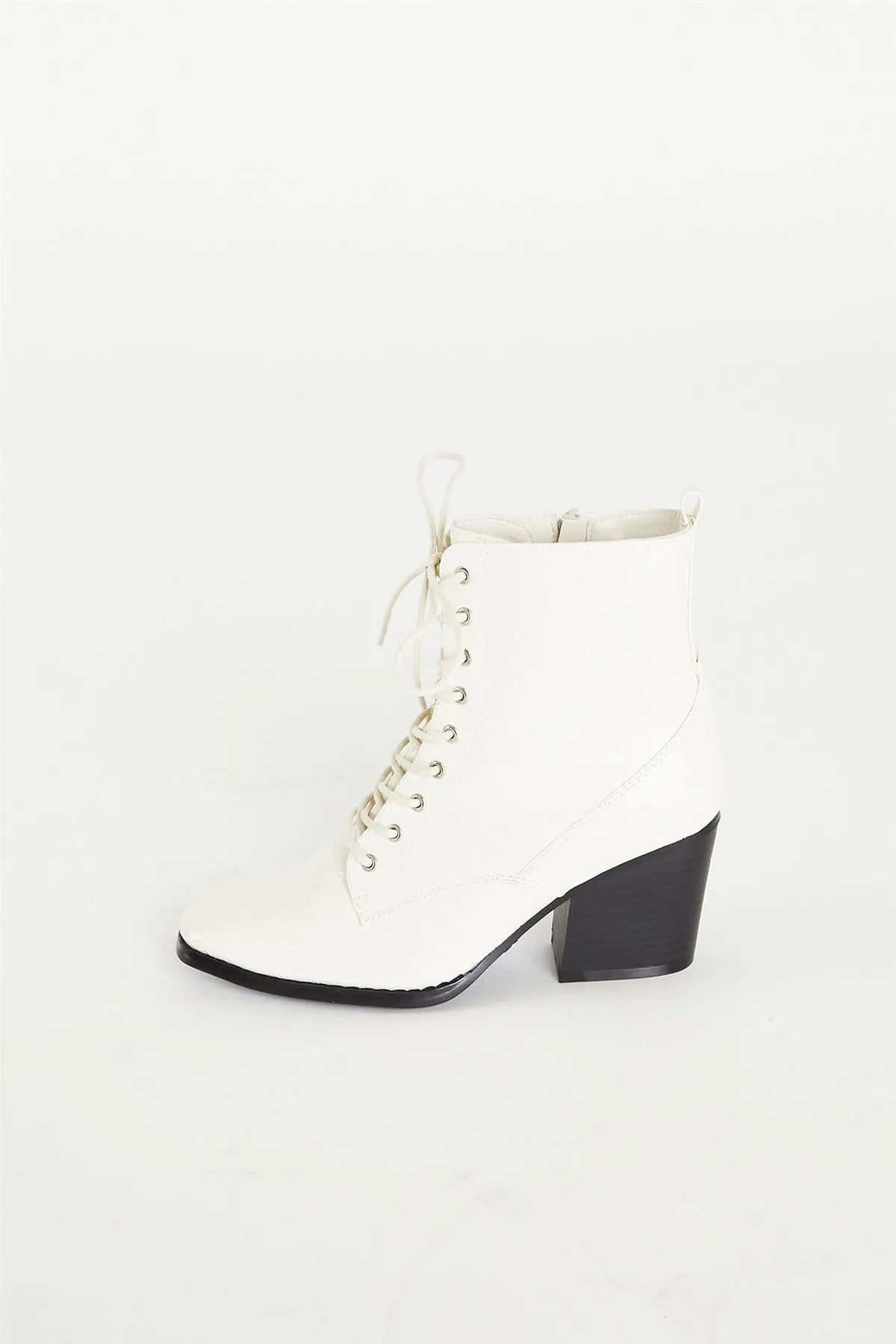 Bone Lace Up Ankle Boot Ankle Boot-Lace Up Boot