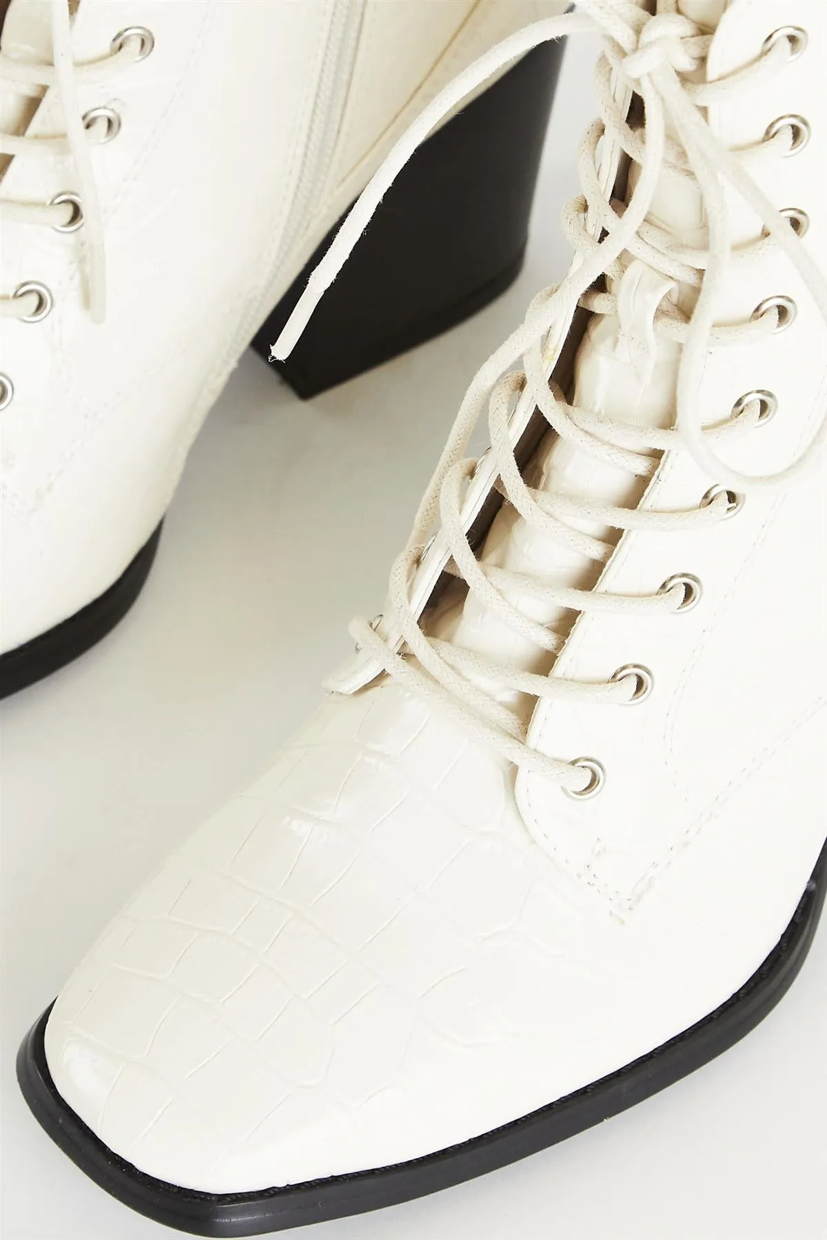 Bone Lace Up Ankle Boot Ankle Boot-Lace Up Boot