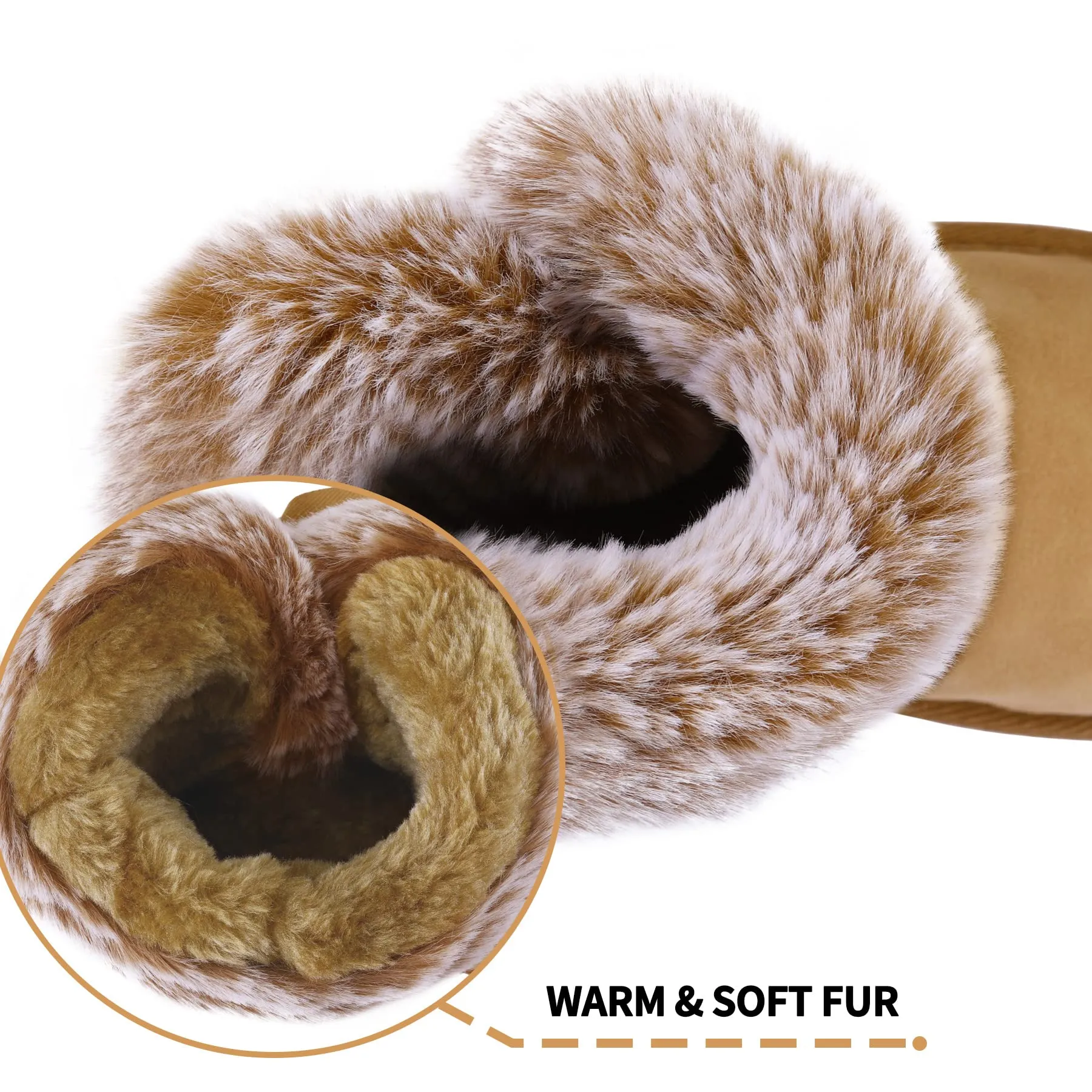 Bow Tie Warm Fur Lined Snow Boots