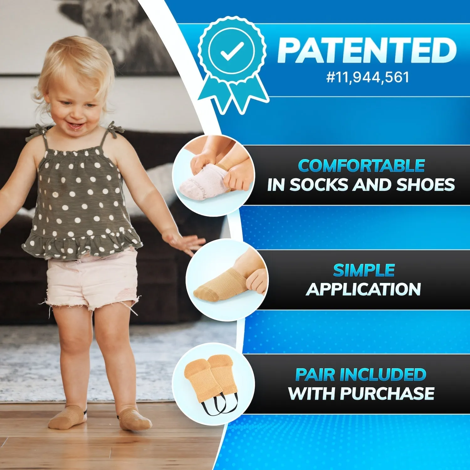 Brace Walking Toe | Children Tip Comfortable and Kids Correction for and Toddlers International shipping Foot Pediatric Socks Well-loved for Walking Prevention Toe
