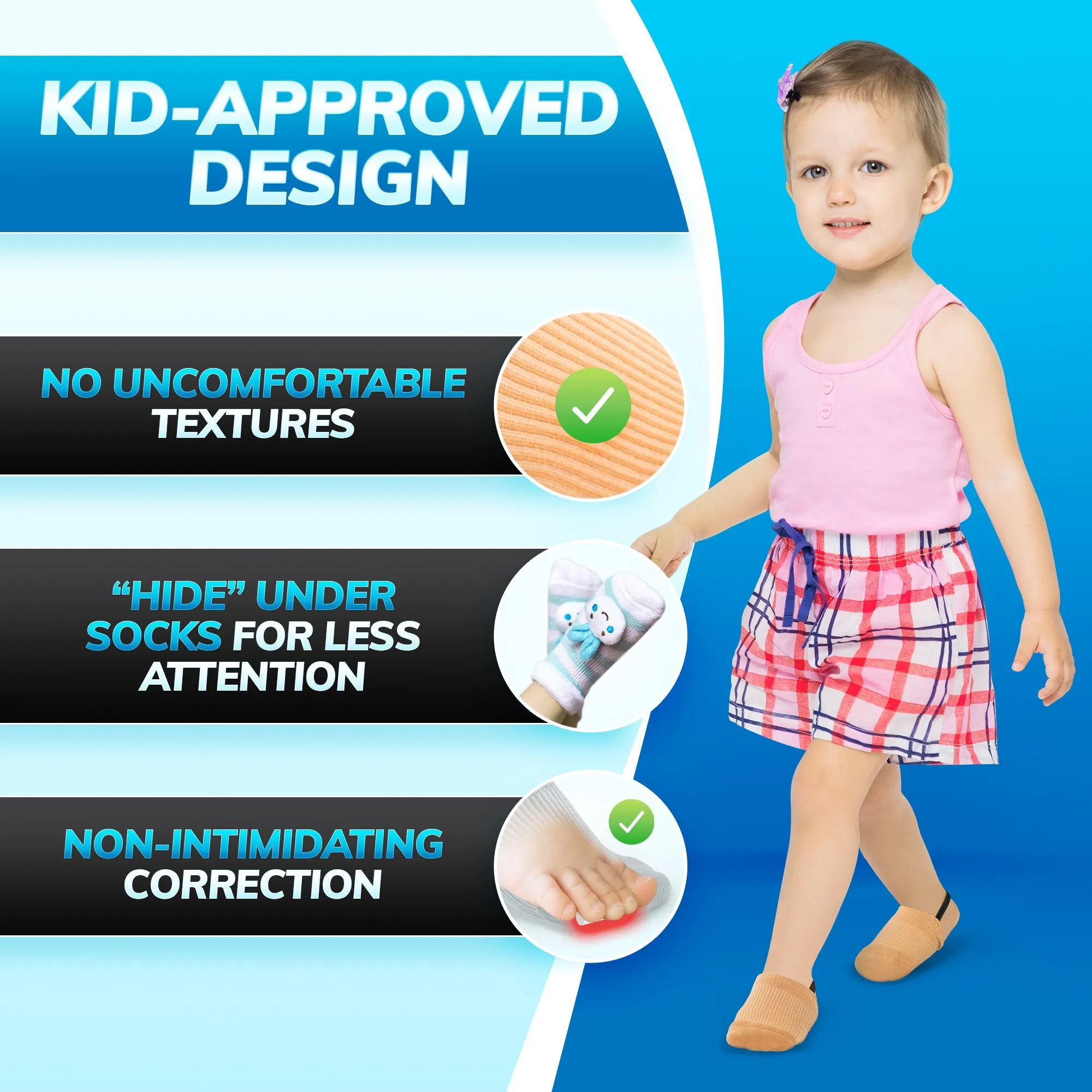 Brace Walking Toe | Children Tip Comfortable and Kids Correction for and Toddlers International shipping Foot Pediatric Socks Well-loved for Walking Prevention Toe