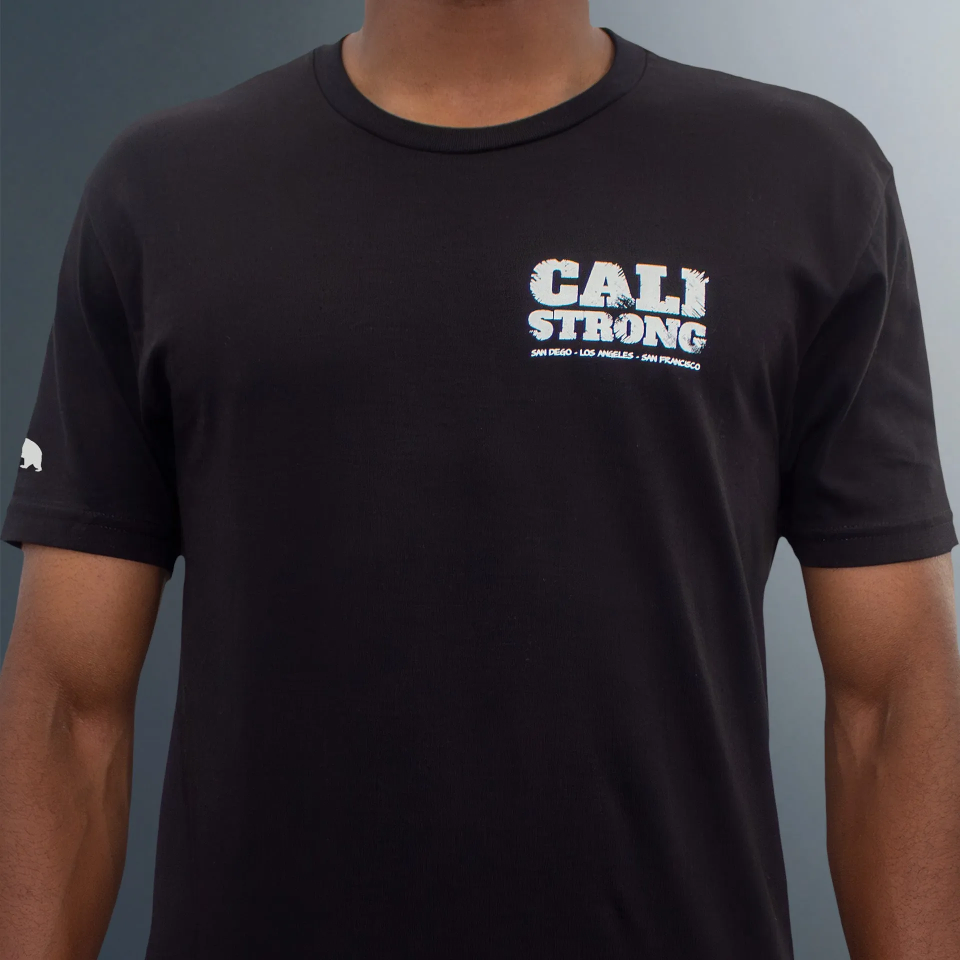CALI Strong Scratch Black T-Shirt Glow in the Dark