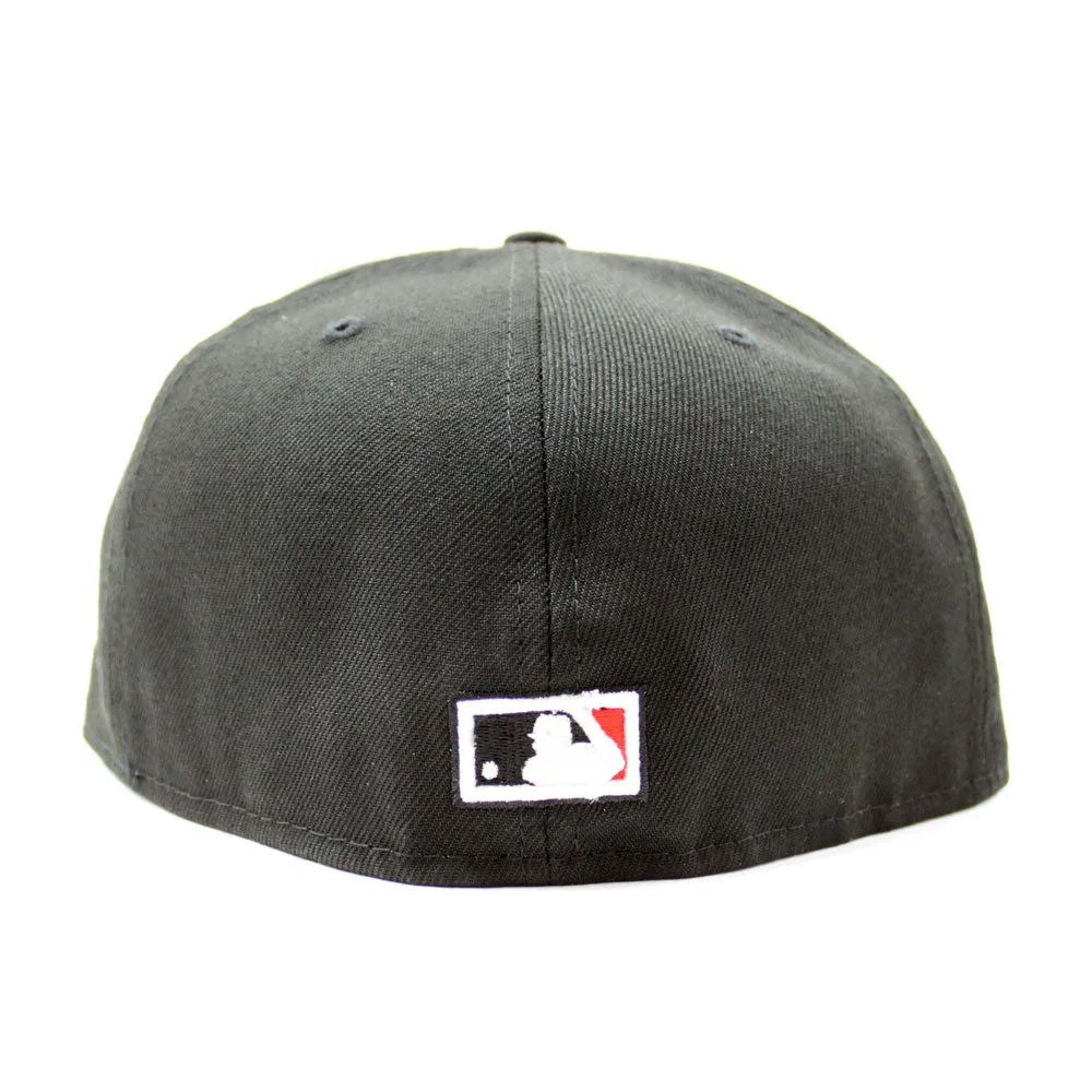 California Angels 1989 All-Star Game New Era 59Fifty Fitted Hat (Glow in the Dark Black Red Under Brim)
