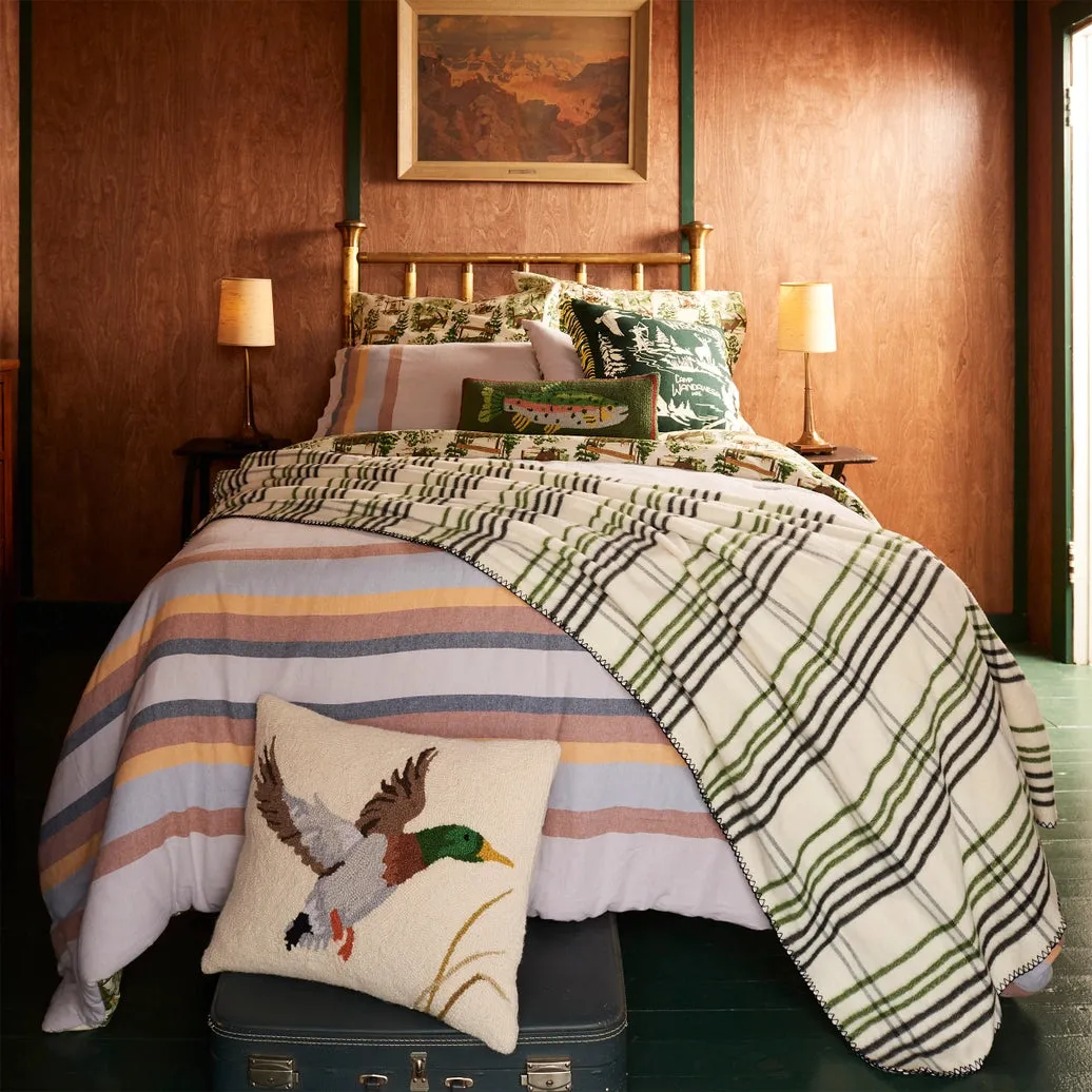 Camp Wandawega Mallard Hook Pillow