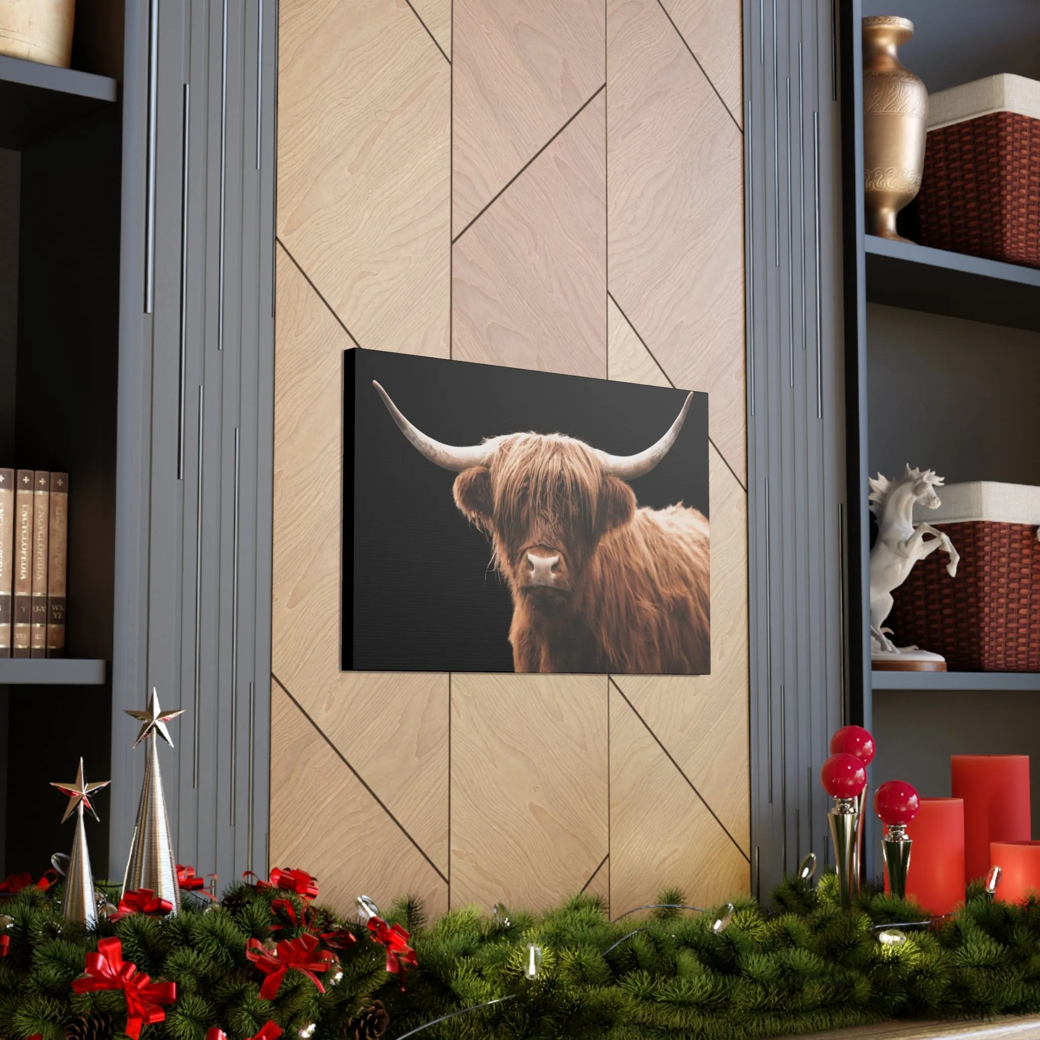 Canvas Gallery Wrap Highland Cattle Wall Art