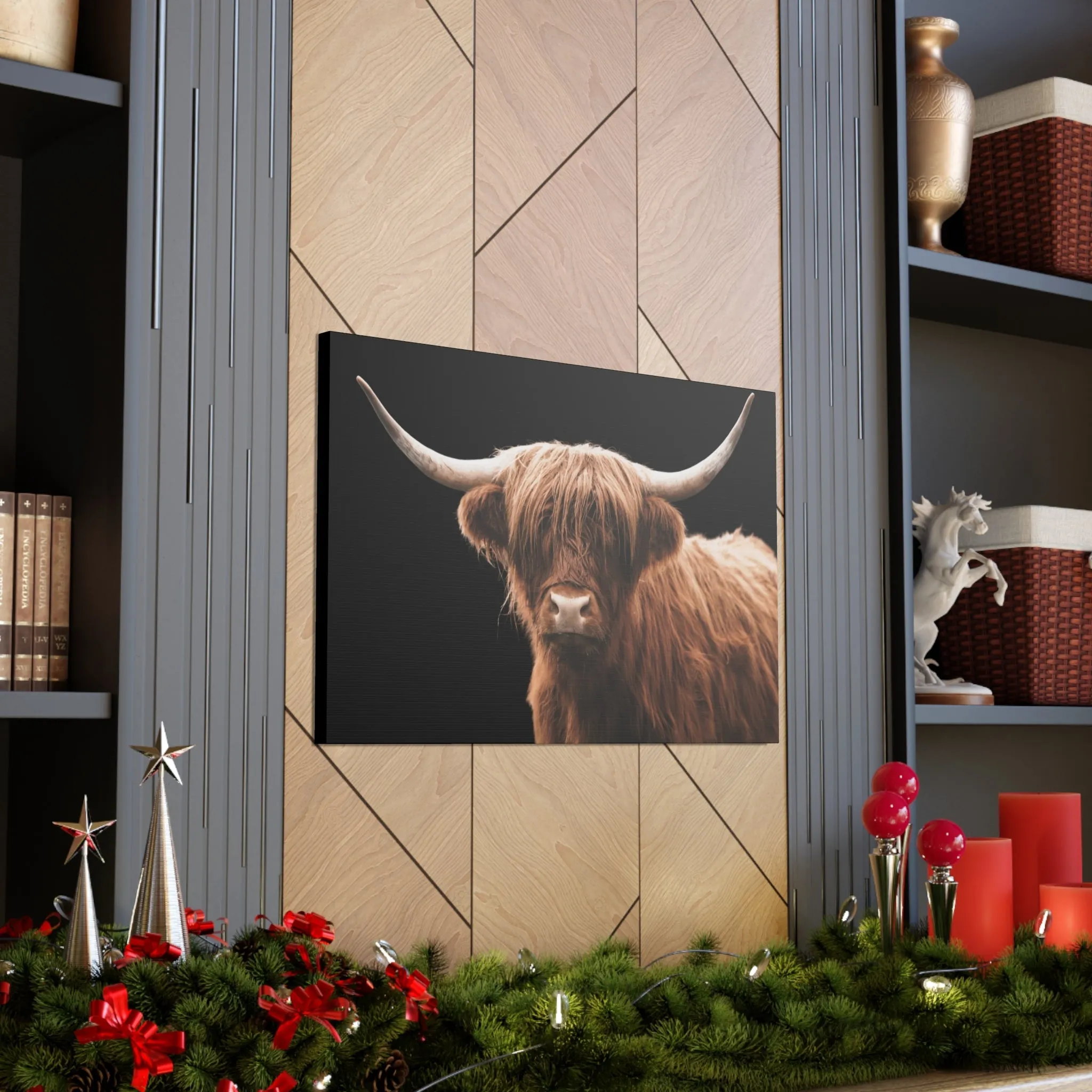 Canvas Gallery Wrap Highland Cattle Wall Art