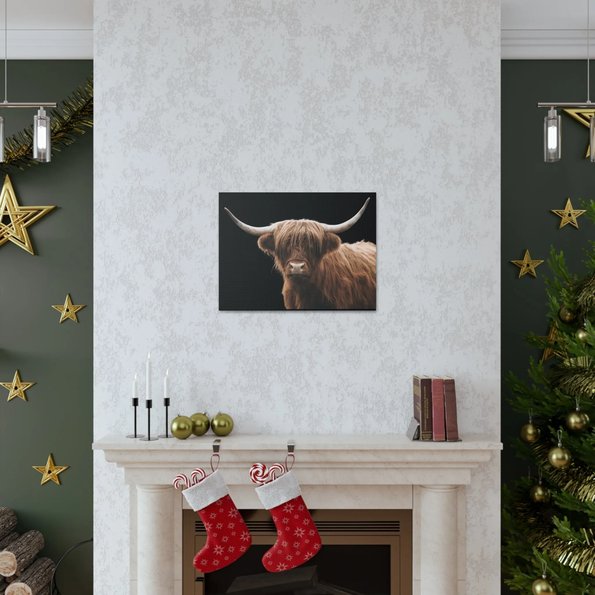 Canvas Gallery Wrap Highland Cattle Wall Art