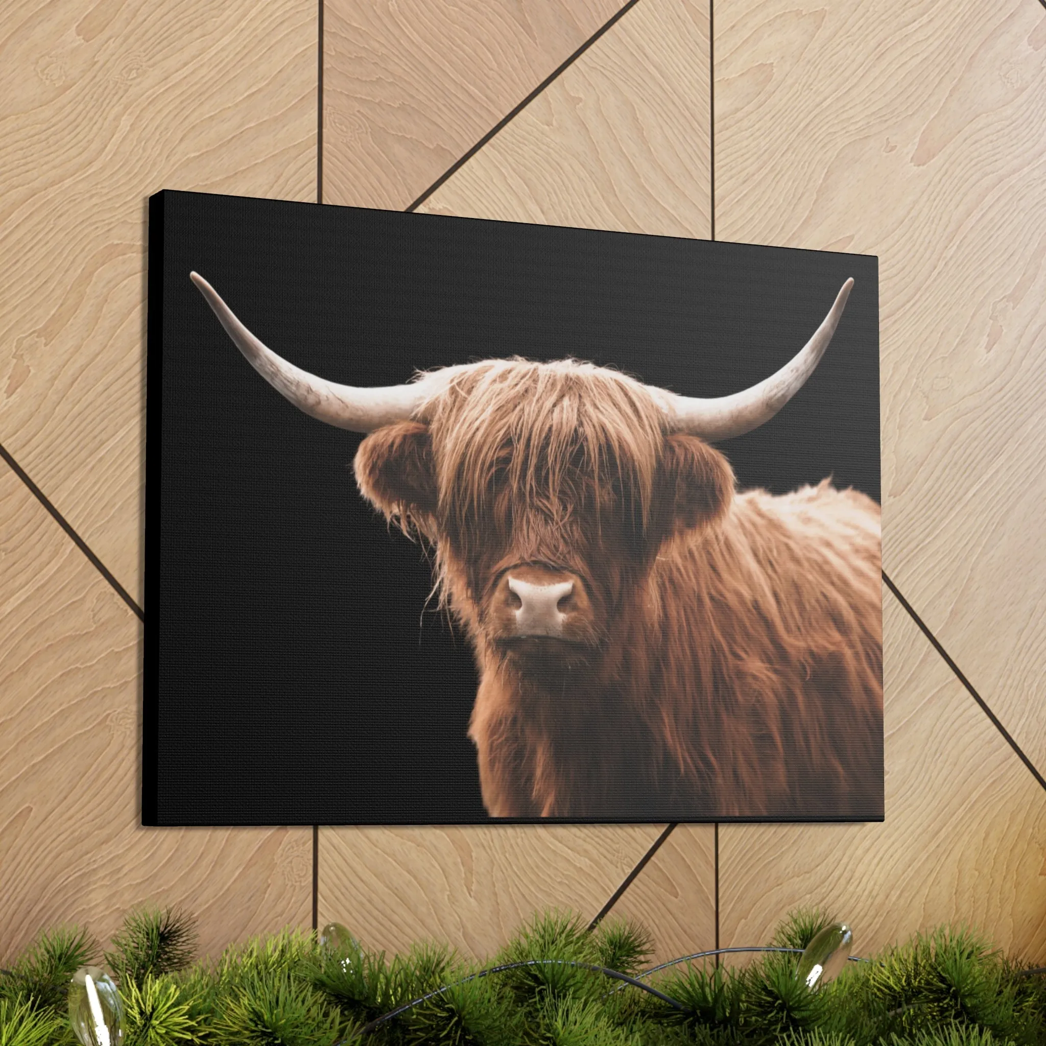 Canvas Gallery Wrap Highland Cattle Wall Art