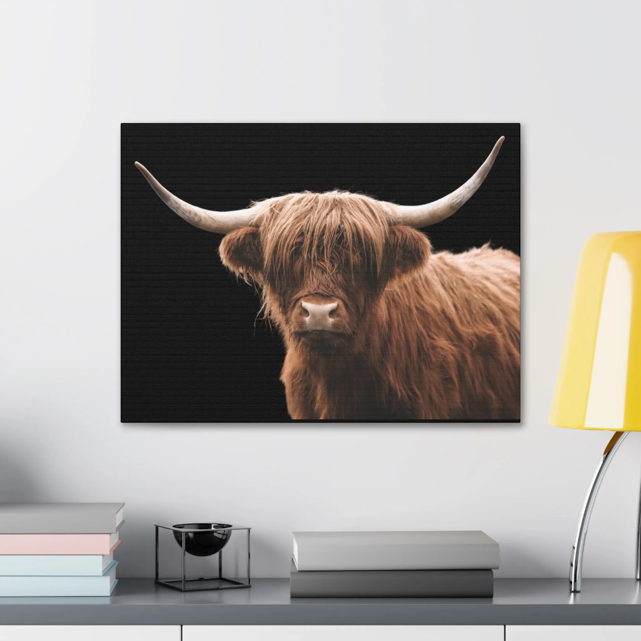 Canvas Gallery Wrap Highland Cattle Wall Art