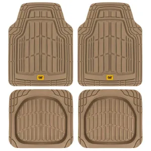 CAT Short Trim Mats 4 Pcs Beige Pvc