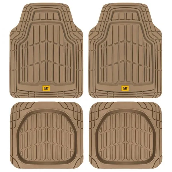 CAT Short Trim Mats 4 Pcs Beige Pvc