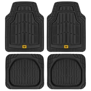 CAT Short Trim Mats 4 Pcs Black Pvc