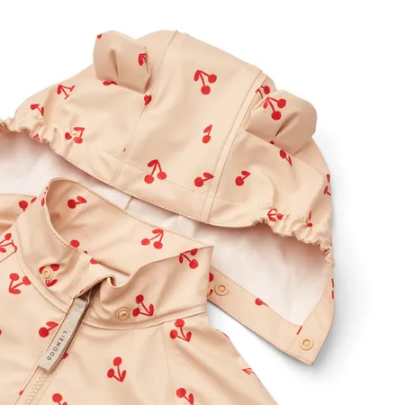 Cherries Print Melodi Rain Jacket