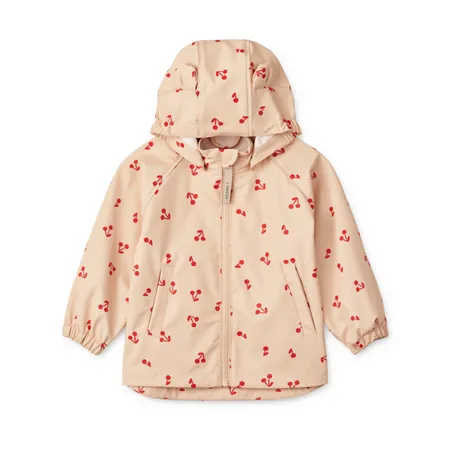 Cherries Print Melodi Rain Jacket